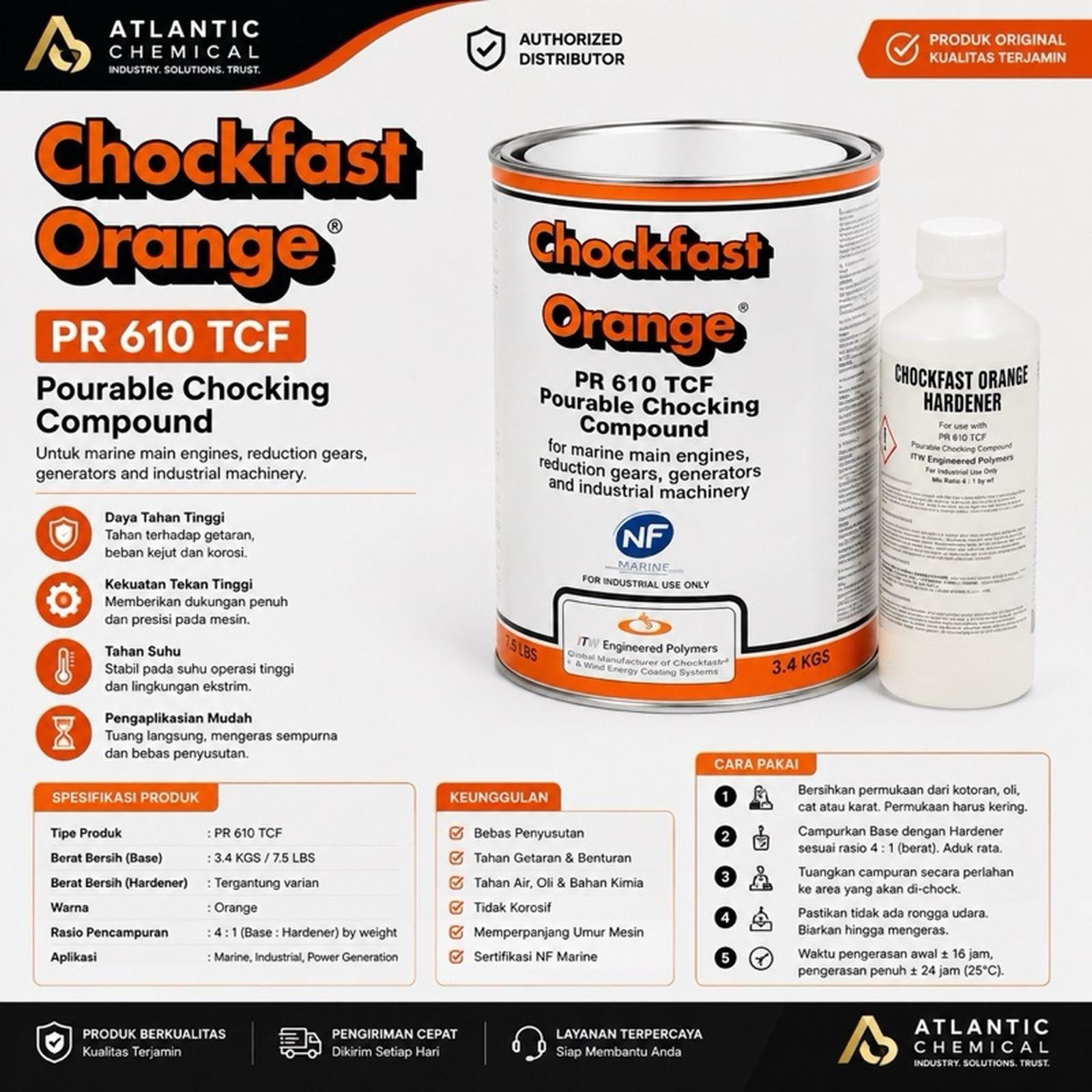 CHOCKFAST ORANGE LEM EPOXY COMPOUND