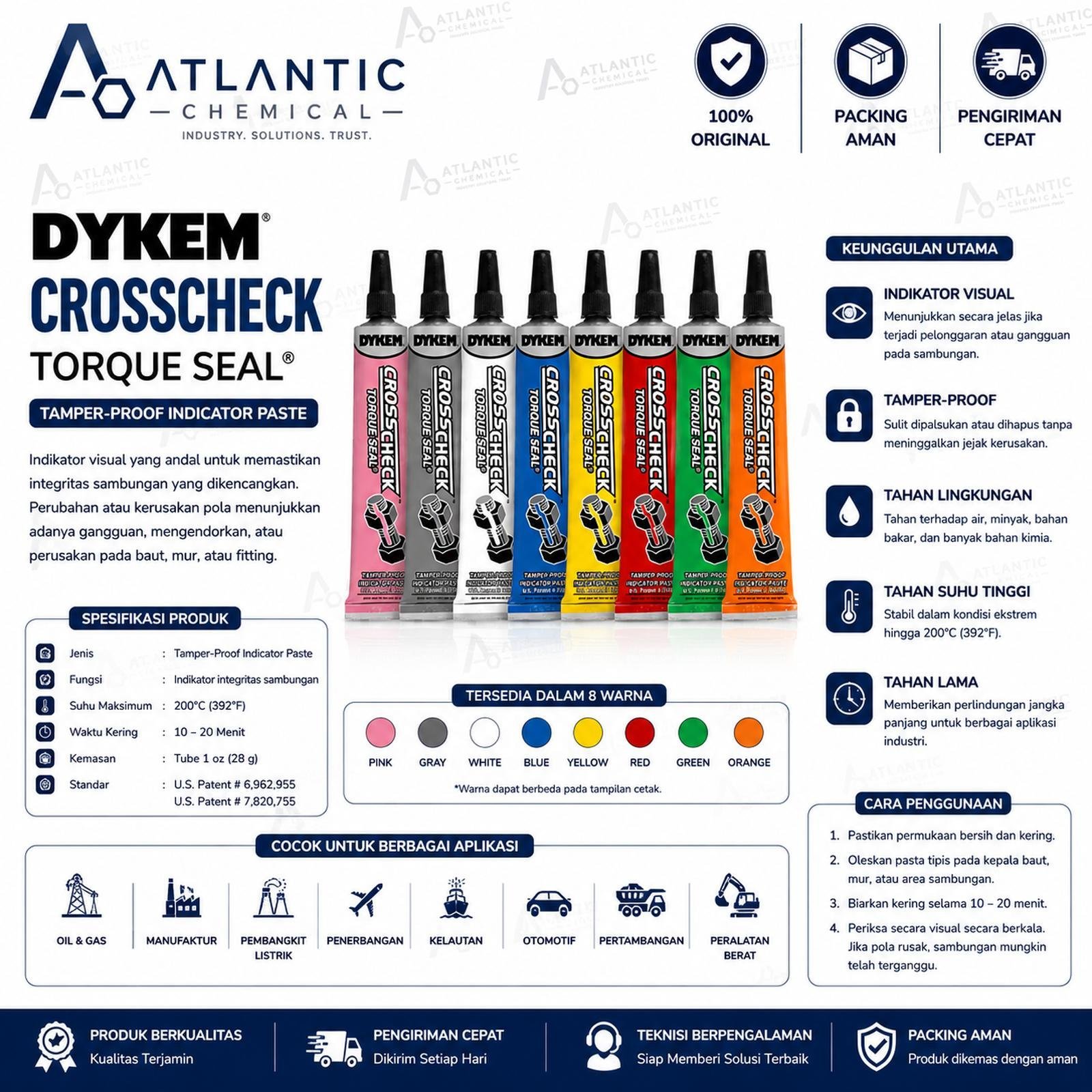 DYKEM CROSS CHECK TORQUE SEAL