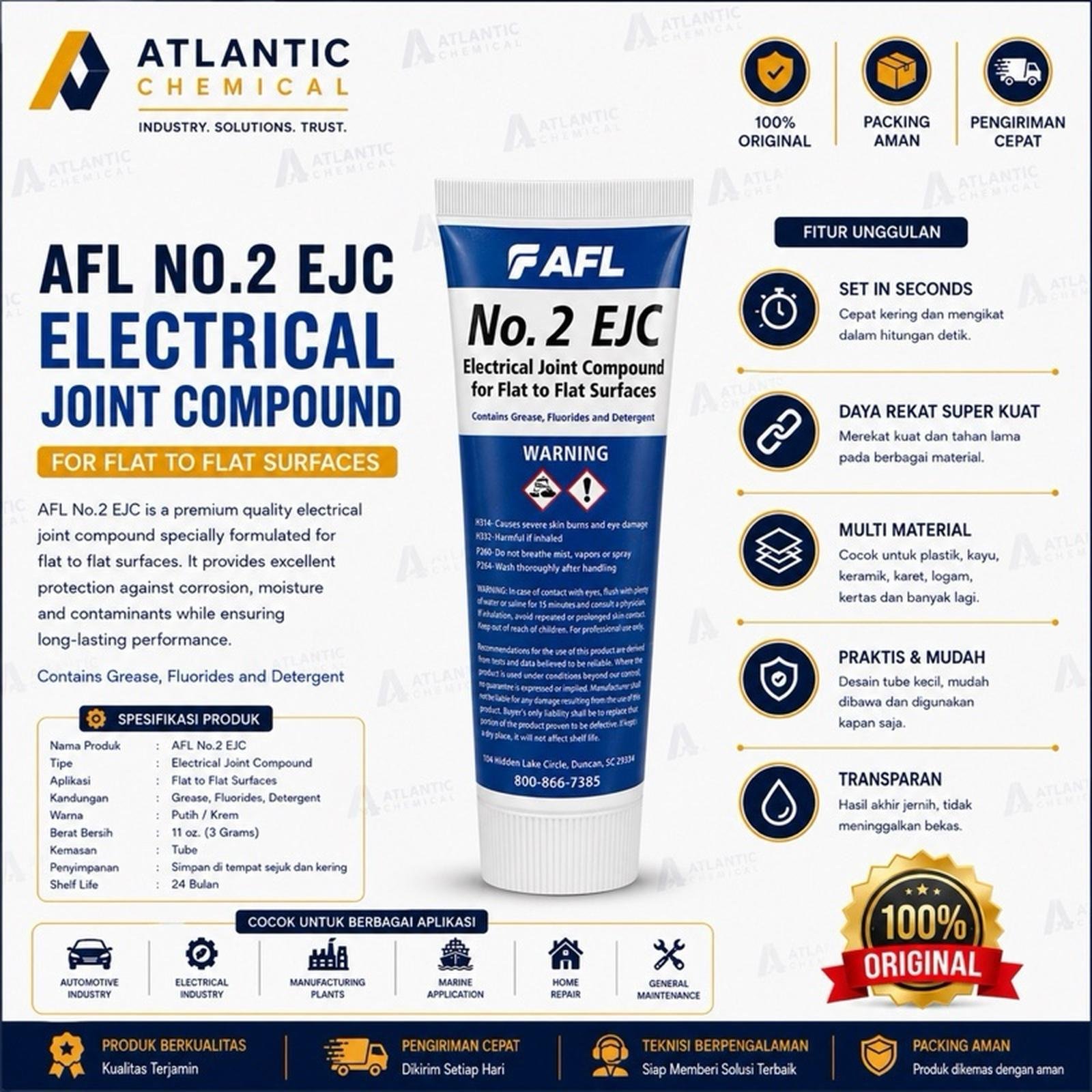 EJC 2 ELECTRICAL JOINT COMPOUND FOR FLAT TO FLAT SURFACES