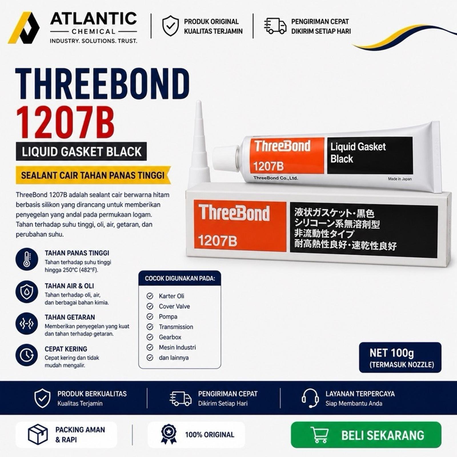 THREEBOND 1207B LIQUID BLACK GASKET (ODOL)