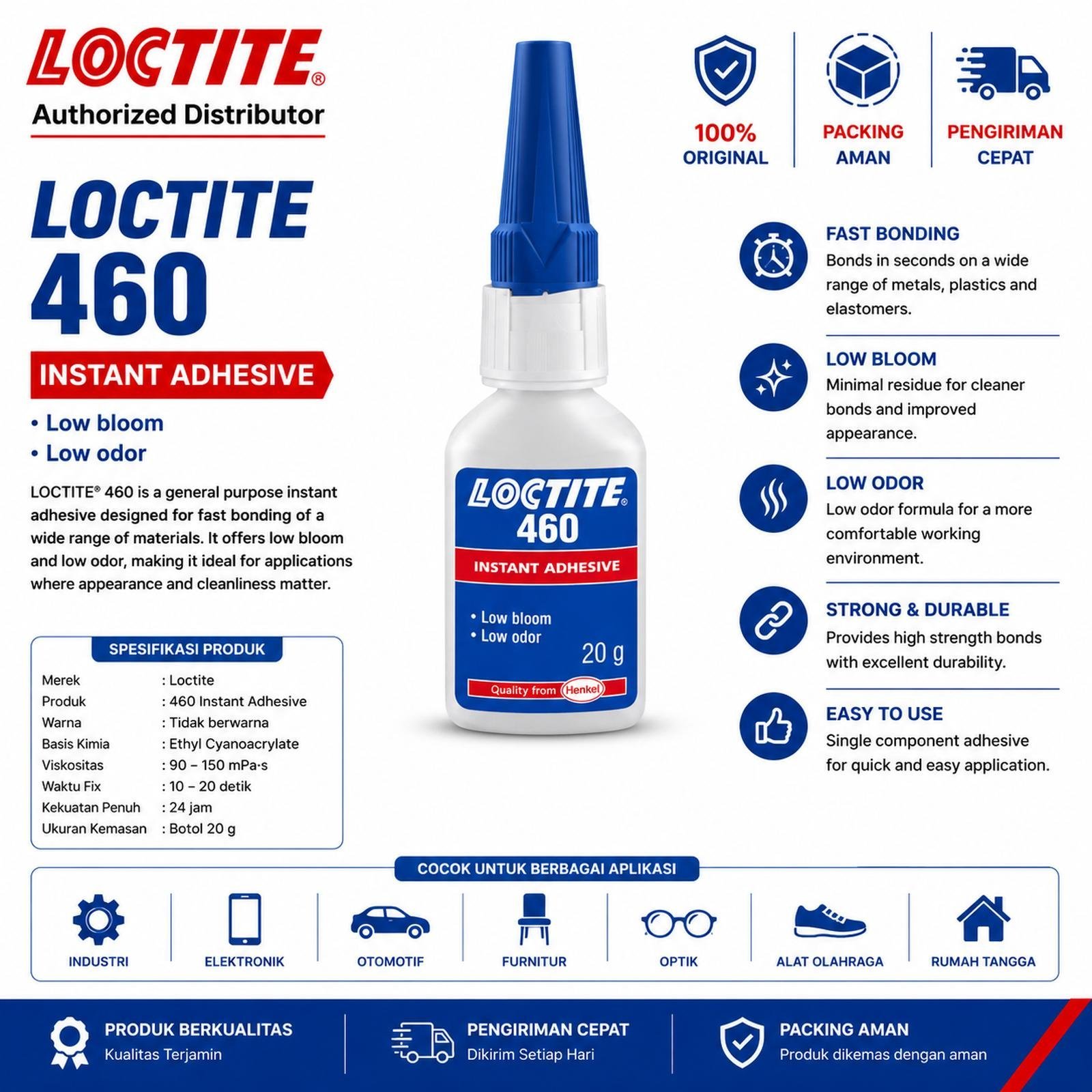 LOCTITE 460 INSTANT GLUE (20 ML)