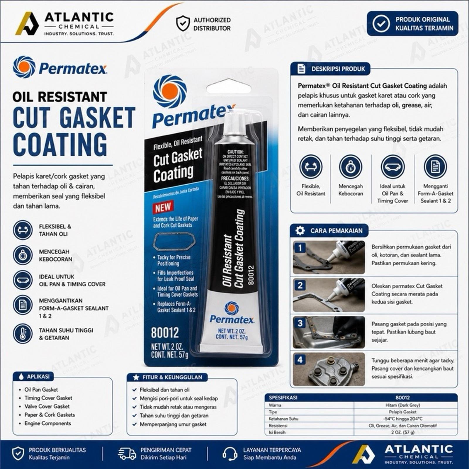 PERMATEX CUT GASKET COATING (OIL RESISTANT)