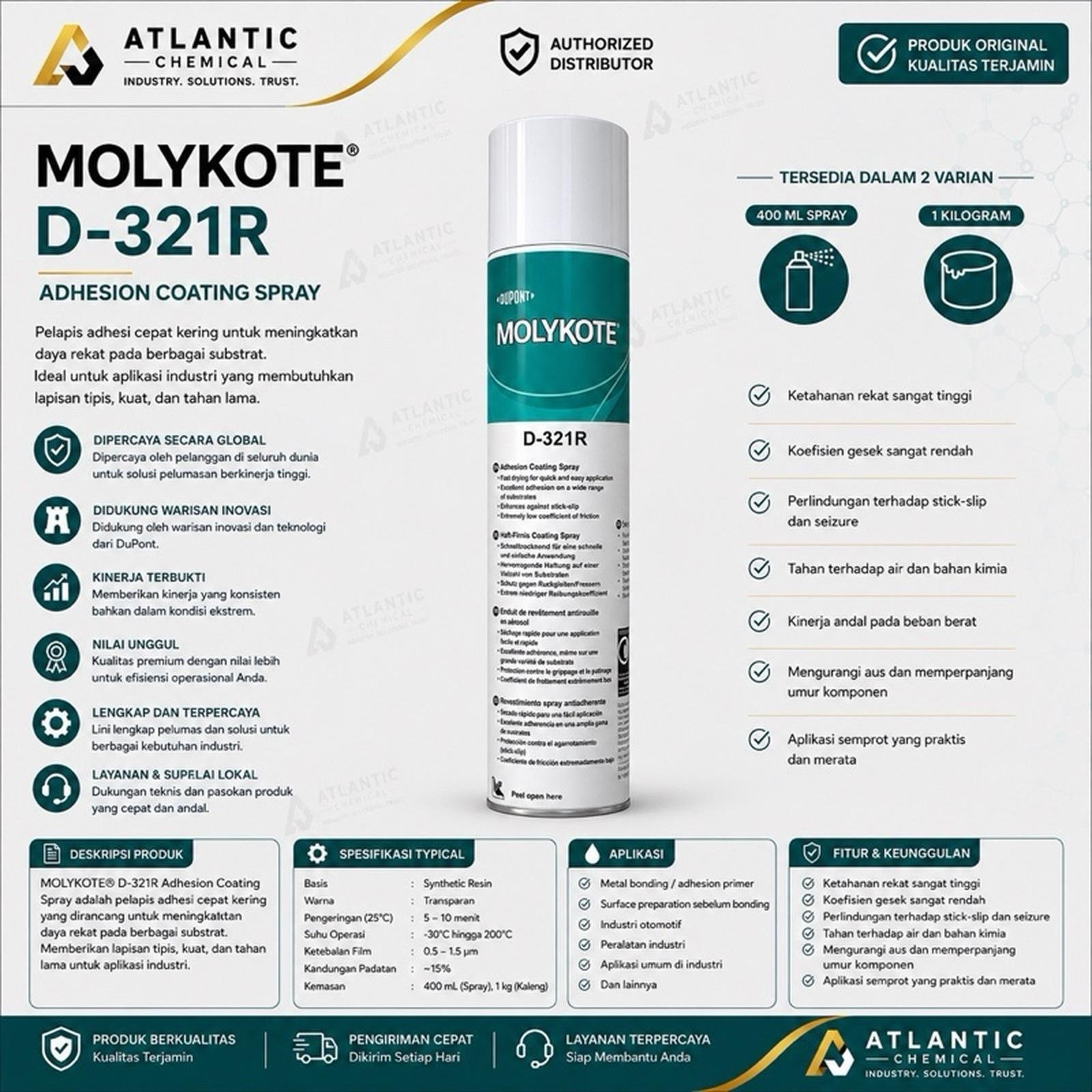 MOLYKOTE D-321R 400ML SPRAY