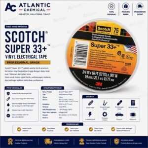 SCOTCH SUPER 33+ VINYL ELECTRICAL TAPE MURAH