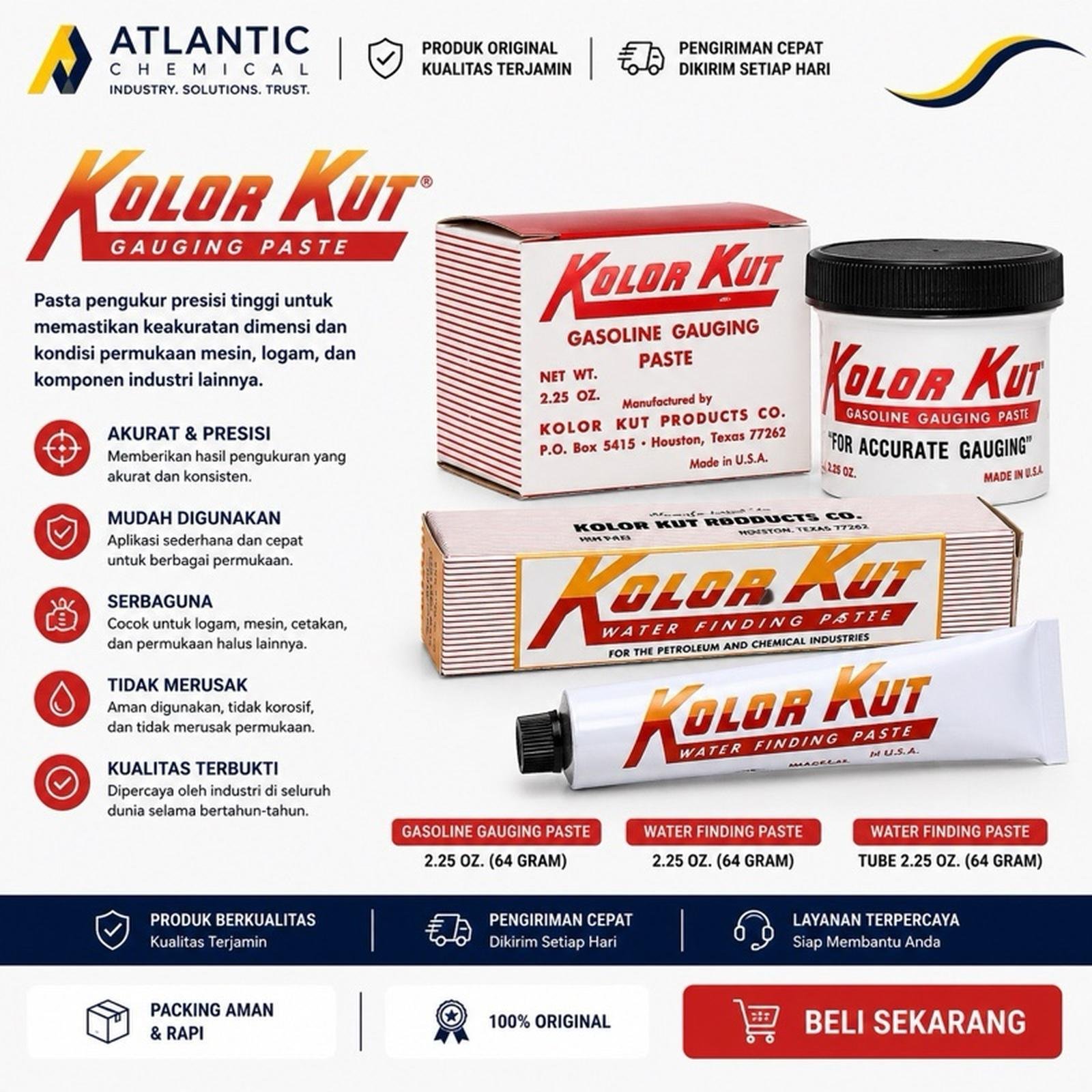 KOLORKUT GASOLINE/WATER . PASTA MINYAK PASTA AIR