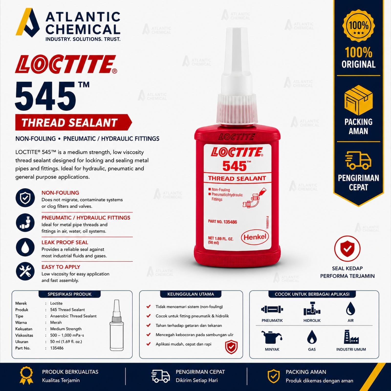 LOCTITE 545 THREADSEALANT (50 ML)